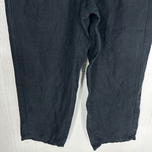 J jill linen pull on black pants size M - Picture 3 of 10